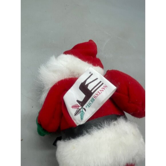 Santa's best Christmas ornament figurine plush red green jolly decor 7" READ - Picture 5 of 5